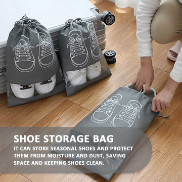 PORTABLE TRAVEL DUST-PROOF SHOE BAGS