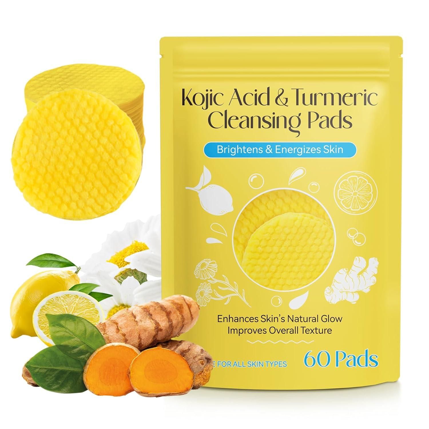 Turmeric Kojic Acid Cleansing Pads for Radiant Skin – Your Essential Face Wipes