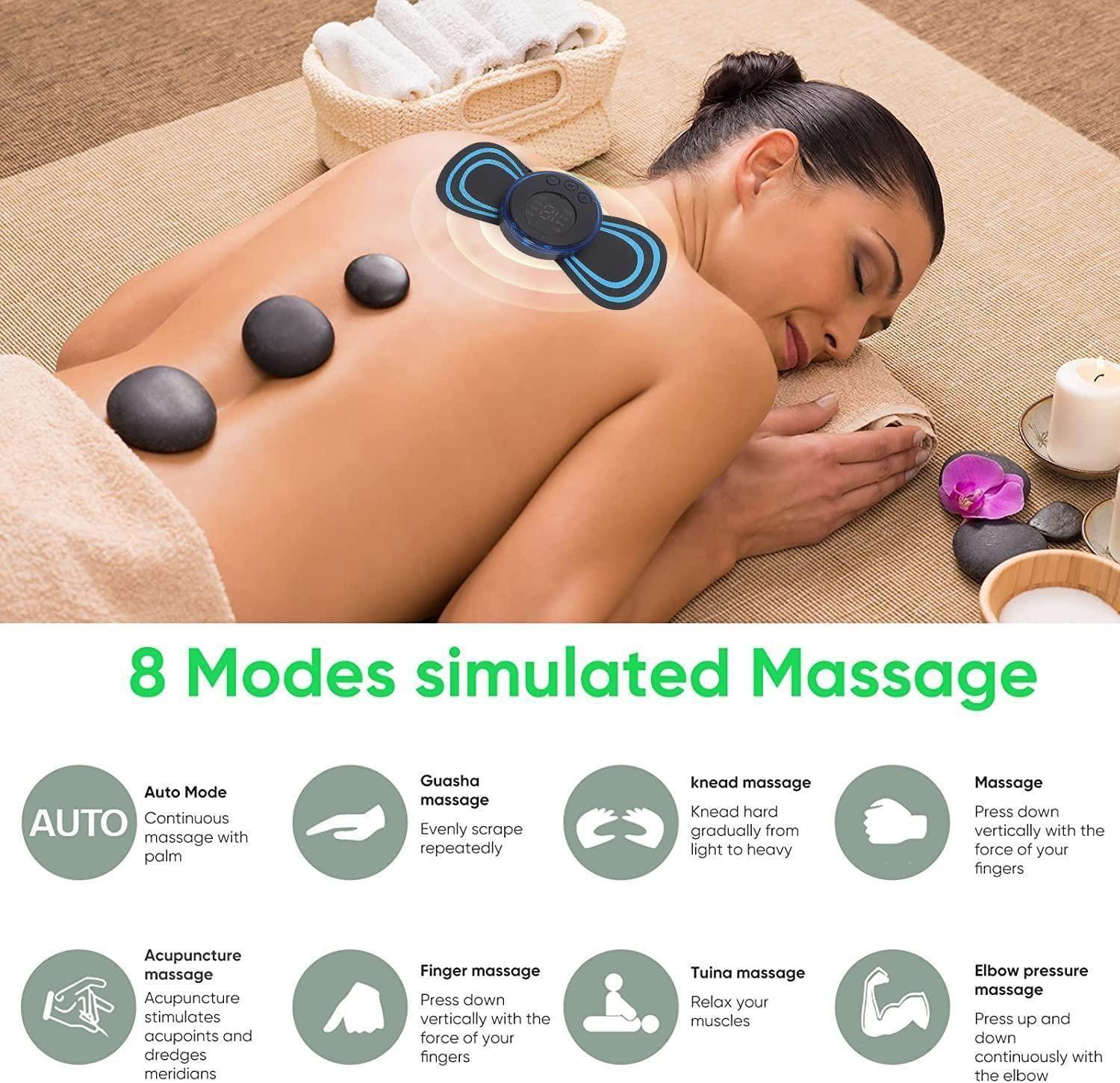 Mini Massager with 8 Modes and 19 Strength Levels,Rechargeable Electric Massager for Shoulder,Arms,Legs,Back Pain for Men and Women - Hit Pick