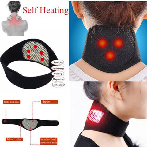 Tourmaline Neck Belt - Self Heating Magnetic Therapy Neck Wrap for Pain Relief and Cervical Vertebra Support - Hit Pick 