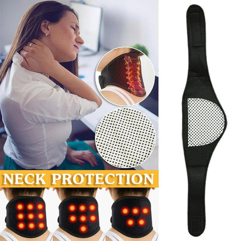 Tourmaline Neck Belt - Self Heating Magnetic Therapy Neck Wrap for Pain Relief and Cervical Vertebra Support - Hit Pick 